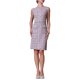 thumbnail image 2 of INSPIRE CHIC Vestido sin mangas de tweed para mujer Cuello barco Vestidos de oficina ajustados S Púrpura Rosa, 2 of 5