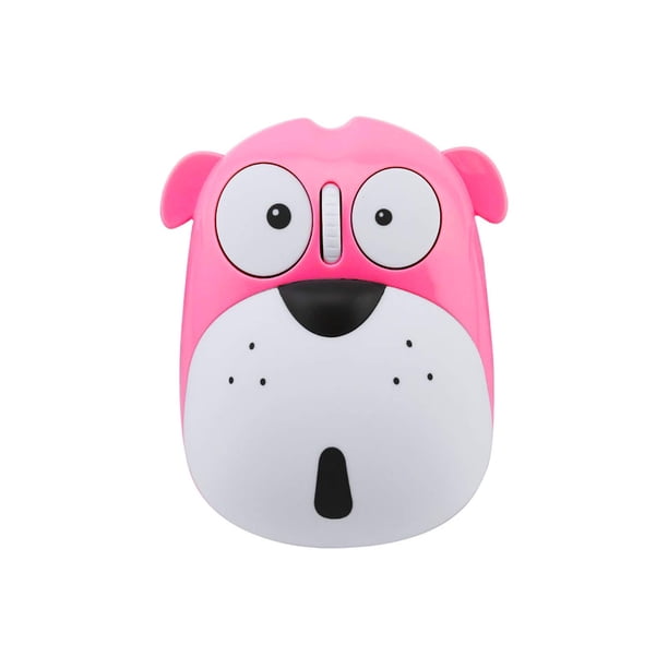 Mouse inalámbrico FLY WAY, tierno diseño de perrito caricaturesco, 2.4 GHz, recargable
