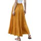 thumbnail image 3 of INSPIRE CHIC Faldas Maxi Boho para Mujeres con Vuelo, Volantes, Casual de Verano, con Cintura Elástica y Largas XS Amarillo, 3 of 6