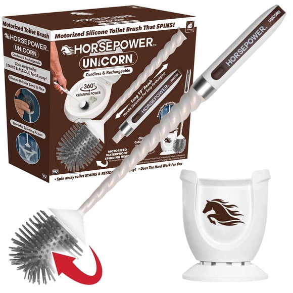 Escobilla de baño motorizada Horsepower Unicorn AS-SEEN-ON-TV
