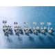 thumbnail image 5 of Aretes MDFUN Chapados en Oro Blanco 18K con Circonia Cúbica 6 Pares, 5 of 8