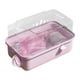 thumbnail image 1 of Casa de hámster jaula transparente hábitat de ventilación grande jaula de animales pequeños para animales pequeños planeadores de azúcar gerbils conej Rosa, 1 of 5