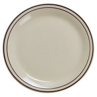 Plato Yanco Br-7 Marrón Moteado De 18,4 Cm De Diámetro, China (Paquete De 36)