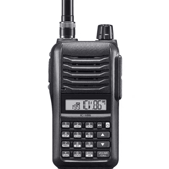 ICOM IC-V86 Rádio Portátil VHF 7W 136-174MHz 207 Canais IP54 Profissional