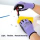 thumbnail image 4 of Guantes de trabajo MANUSAGE XL morados con agarre de nitrilo, 24 pares, 4 of 6