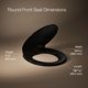 thumbnail image 3 of Asiento de inodoro KOHLER Cachet ReadyLatch Quiet-Close negro, 3 of 9