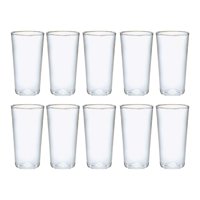 Disparo - Pack 10 Vasos Desechables De 300Ml Jugo Bebidas Multiuso