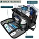 thumbnail image 2 of Neceser PAVILIA Travel resistente al agua Dopp Kit negro XL, 2 of 7