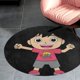thumbnail image 4 of El Mundo de Ryan Alfombra Redonda de Felpa Coral, Antideslizante, No Desprende Pelusas, Lavable y Duradera para Salón, Dormitorio y Habitación de Niños 60cm, 4 of 6