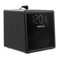 Philco - Radio Fm Reloj Led Bluetooth Alarma Negro Par3206Bt