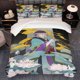 thumbnail image 1 of 3pcs The Ashes of Rage Pipe for Lotus Mysterious Kimono Theme K-Style Printed Bedding Set Duvet Cover and Pillowcase Set, 1 of 5