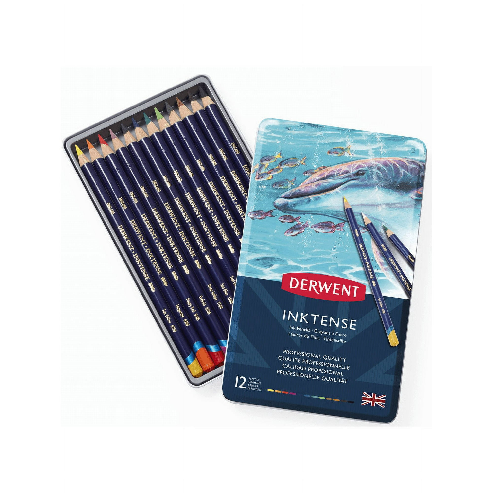 Lápices De Tinta Inktense Derwent Set 12 Colores