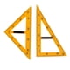 thumbnail image 5 of Regla Triangular Grande De 2 Piezas, Herramienta De Medición Para Pizarra Blanca De Aula, 5 of 5
