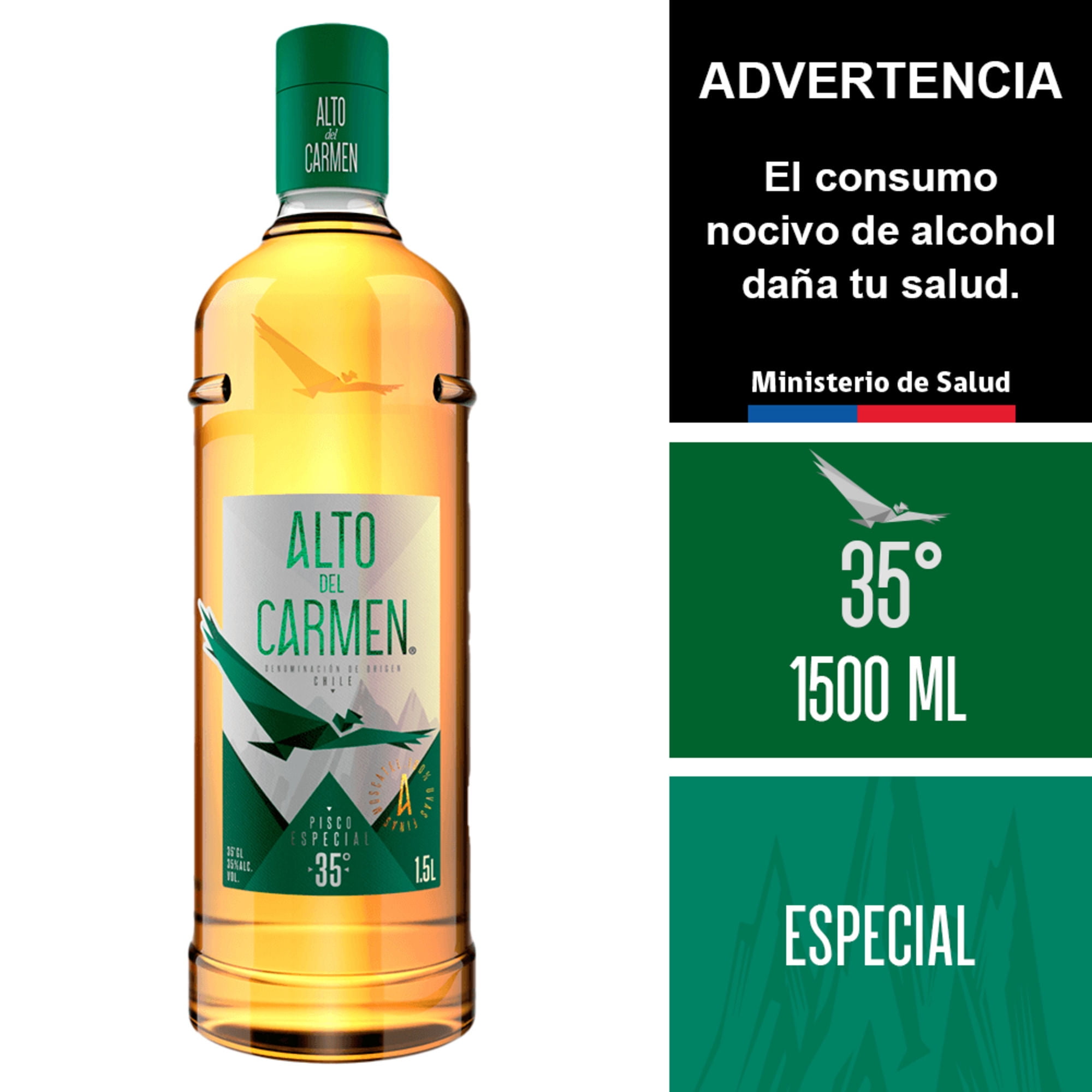 Pisco Alto Del Carmen 35° 1500Cc