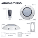 thumbnail image 2 of Foco Luz Led Piscina Con Control Remoto 24w Color 12v Rgb Rgb, 2 of 10