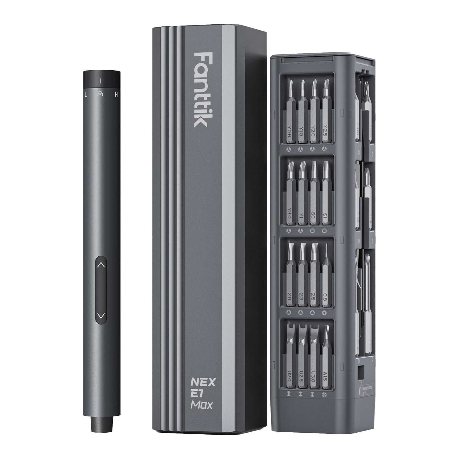 Destornillador Eléctrico Fanttik E1 Max 3,7 V Con Puntas 50 En 1, Color Gris