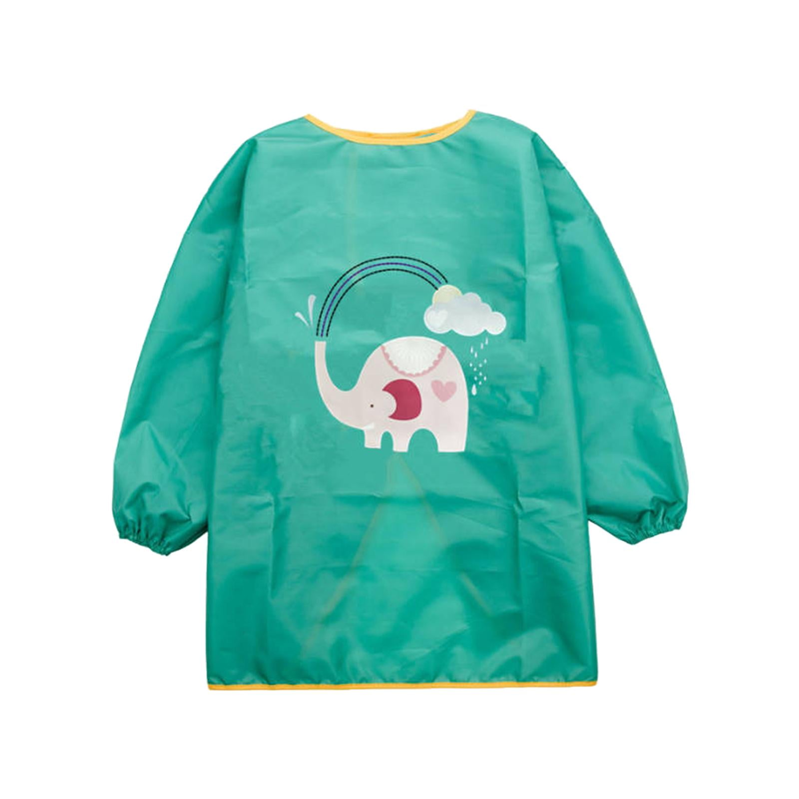 Magideal - Delantal De Arte Para Niños, Delantal De Pintura Para Niños De Manga Larga, Delantal De Pintura Lavable, Delantal De Arte Para Niños Para Alimentar Y M