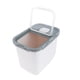 thumbnail image 1 of Contenedor De Almacenamiento De Arroz De 10 Kg, Contenedor De Almacenamiento De Arroz De Alimentos Secos De Cereales, Blanco, 1 of 3