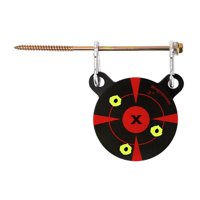 Magideal - Objetivo De Tiro De Metal, Doble Orificio Para Exteriores, Resistente, Aleación Con Ganchos Cabeza De Panda Objetivo Grueso Para Profesionales