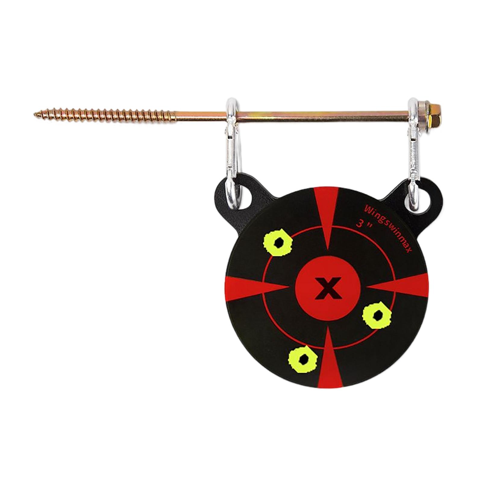 Magideal - Objetivo De Tiro De Metal, Doble Orificio Para Exteriores, Resistente, Aleación Con Ganchos Cabeza De Panda Objetivo Grueso Para Profesionales