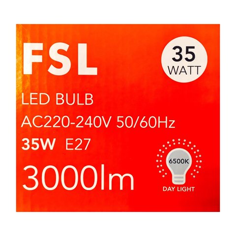 Ampolleta Led Alta Potencia 35W/E27 6500K – Fsl