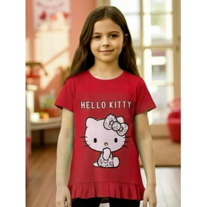 Polera Niña Hello Kitty Rojo 4
