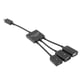 thumbnail image 2 of Adaptador De Cable De Concentrador OTG De Host De Carga De Energía Micro USB2.0 Macho A Hembra 3 En 1, 2 of 2
