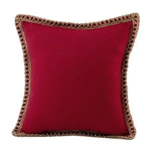 Magideal - Funda De Almohada De Tiro De 18X18 Pulgadas Suave Con Funda De Almohada Con Cremallera Oculta, Funda De Cojín Funda De Almohada, Para Sofá Cama Sofá Rojo