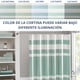 thumbnail image 5 of Cortina De Baño Diseño Impermeable Tela Bano + 12 Ganchos Turquesa AZ, 5 of 9