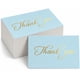 thumbnail image 1 of SMOQYKBW Tarjetas de agradecimiento azules para pequeñas empresas, foil dorado, paquete de 100, 1 of 7