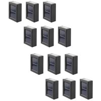 Genérico - Pack 12 Foco Luz Aplique Solar Led Para Pared Exterior Luz Calida