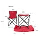 thumbnail image 3 of Juego de mesa con sillas plegables rojo, 3 of 3