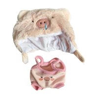 Magideal - Ropa De Muñeca De Peluche Grande De 20Cm, Traje De Muñeca, Accesorios Para Fotos, Regalo Diy Para Niñas Y Niños, Accesorios De Ropa Para Muñecas, Disf Con Sombrero