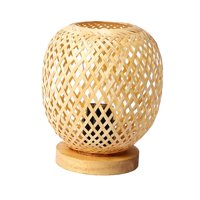 Ioensy - Lámparas De Mesa De Mimbre Centro De Mesa Lámpara De Escritorio Moderna Para Accesorios De Fotos Dormitorio Hogar