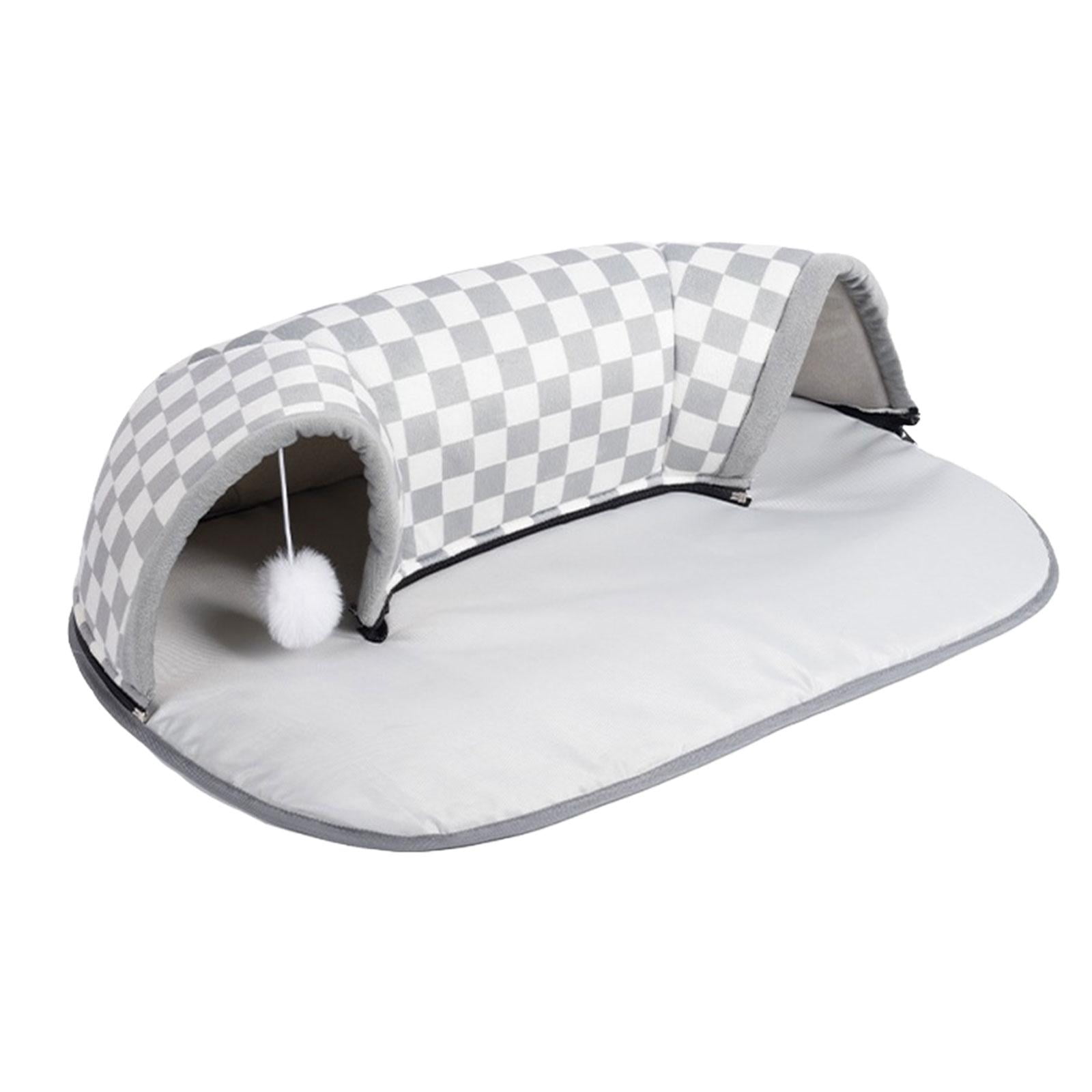 Magideal - Cama Túnel Para Gatos De Interior, Hurones Interactivos, Cama Para Conejos, Túnel, Estera Portátil Para Dormir Para Gatos, Centro De Actividades Para