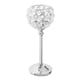 thumbnail image 4 of Portavelas De Cristal Candelabro Candelabro Centro De Mesa Banquete Plata 21.5cm, 4 of 5