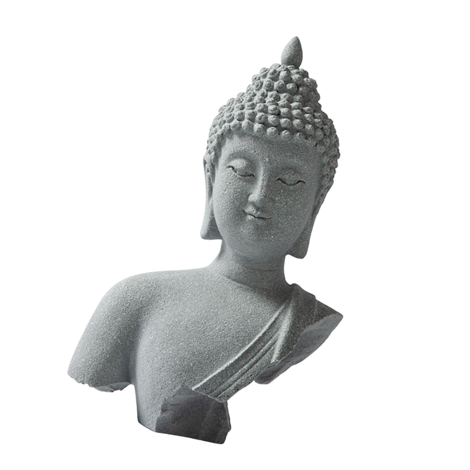 Magideal - Estatua De Buda, Decoración De Mesa, Adorno Creativo Para El Hogar, Busto De Buda, Decoración Para Entrada, Patio, Balcón, Regalo De Inauguración De L