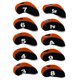 thumbnail image 3 of 10pcs Neopreno Golf Club Cubiertas para la cabeza Wedge Iron Protective Black + Orange, 3 of 5