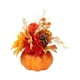 thumbnail image 5 of Calabaza Artificial Con Flores De Otoño Para Acción De Gracias Manualidades DIY Chimenea Naranja 22cmx20cm, 5 of 5