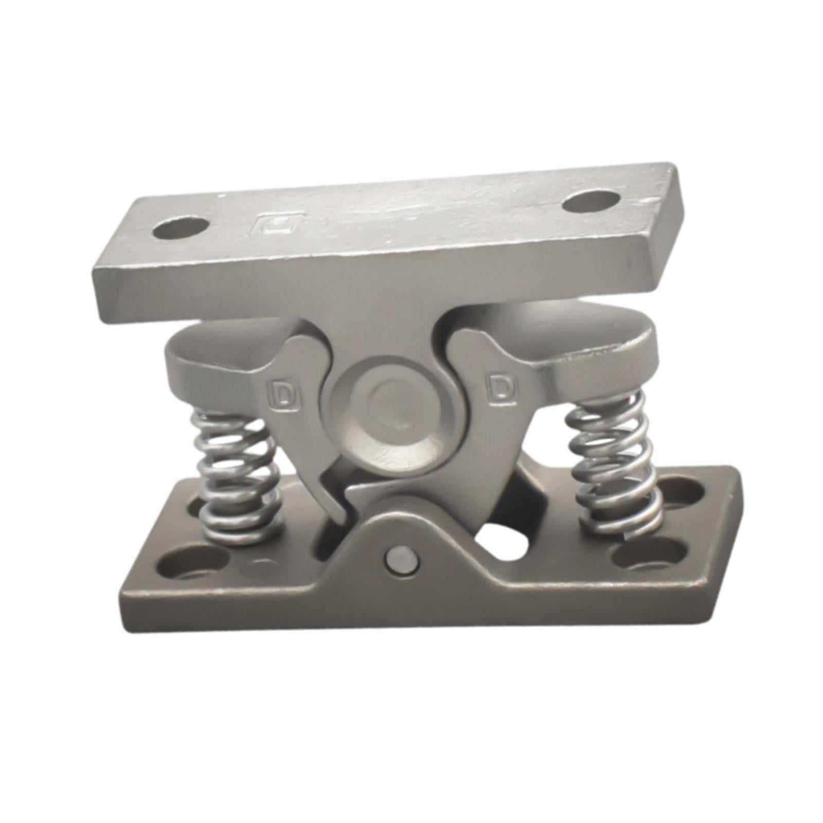 Magideal - Pestillo De Tope De Persiana Enrollable Doble, Protección De Cerradura De Puerta De Rv Con Mecanismo De Resorte, Cerradura De Gabinete Para Graneros,