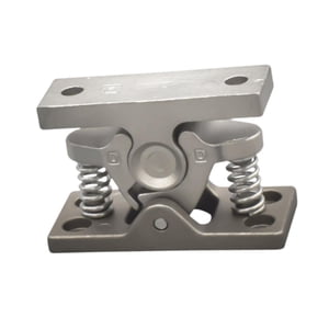 Magideal - Pestillo De Tope De Persiana Enrollable Doble, Protección De Cerradura De Puerta De Rv Con Mecanismo De Resorte, Cerradura De Gabinete Para Graneros,