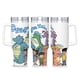 thumbnail image 1 of Cuentos de Dragones Vaso aislado de acero inoxidable con asa, diseño temático, regalo para familia, amigos y fans; incluye pajita y encaja en el portavasos estándar, 40 oz, 1 of 6