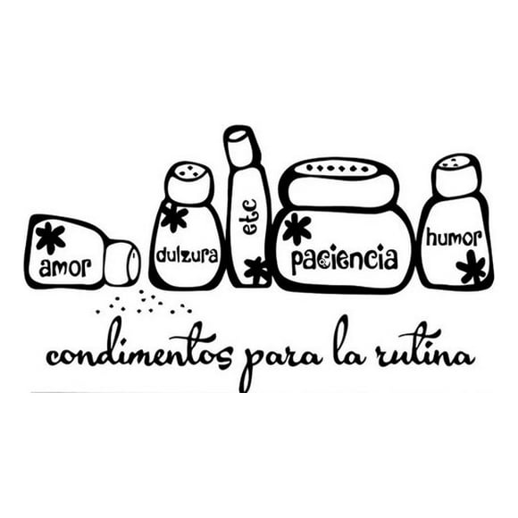 Frase Deco Condimentos Para La Rutina FR-11078