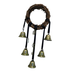 Magideal - Boho Witch Wind Chimes Witchcraft Wreath Bells Door Knob Hanger Supplies Hanging Pendant Garland Para Patio And Garden Patio Decoración Para Hogar
