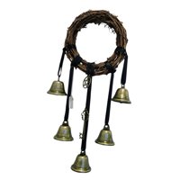Magideal - Boho Witch Wind Chimes Witchcraft Wreath Bells Door Knob Hanger Supplies Hanging Pendant Garland Para Patio And Garden Patio Decoración Para Hogar