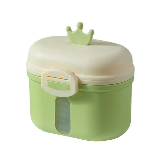 Contenedor portátil para fórmula de leche en polvo, para viajes, guarderías y actividades al aire libre.