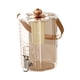 thumbnail image 1 of Dispensador de Bebidas Jarra de Agua Fría Recipiente para Bebidas con Infusor de Té Y Asa Portátil Material PET Pp Adecuado para Cocina Hogar Oficina Oro rosa, 1 of 5