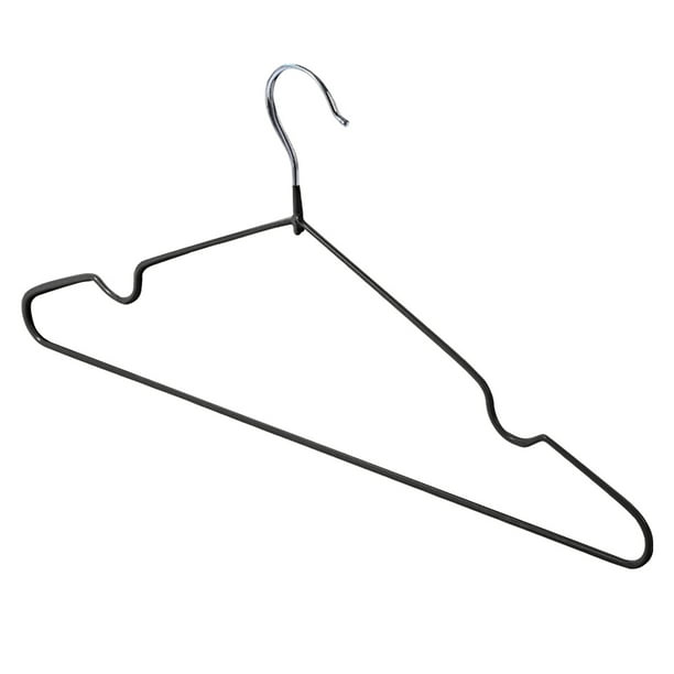Percha para ropa de adulto, percha de ropa revestida de plástico, percha de ropa de metal antideslizante sin costuras, percha de ropa, 1 pieza