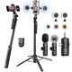 thumbnail image 1 of Kit de Vlogging Ocwqp Trípode de 71" Micrófonos Inalámbricos Control Remoto, 1 of 8