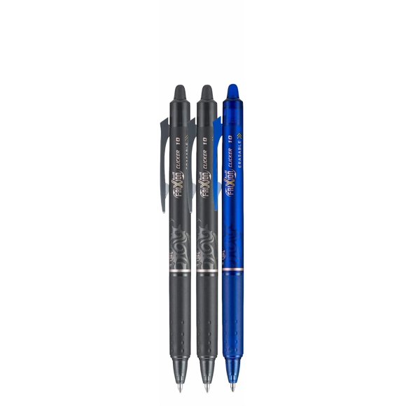 Bolígrafo de gel Advantage Gifts 3 unidades negro/azul de punta gruesa